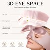100% Mulberry Silk Sleep Mask, 3D Contoured Eye Mask with