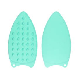 HARFINGTON 2pcs Silicone Iron Rest Pad, Multipurpose Iron Hot Resistant Mat Iron Rest Plate for Ironing Board Hot Heat Resistant Steam Compact Mat, Turquoise