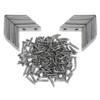 Angle Brackets - Zinc Plated Steel Corner Brackets for Wood,