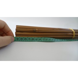 e5e10 33" Bamboo Shaft for DIY Arrow with Nocks Archery Bow Arrow Hunting Target Practice Bamboo Arrow, 12Pcs