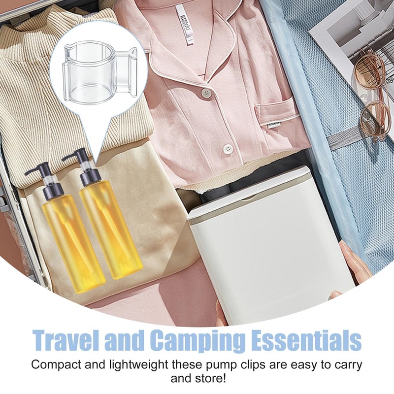 20Pcs Leakproof Pump Lock Clips Medium for Travel Bottles