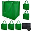 6 Pack Reusable Reinforced Handle Grocery Bags - Heavy Duty