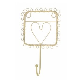 Sass & Belle Vintage Wire Heart Single Hook - 13 X 21 Cm