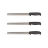 Cozzini Cutlery Imports Set of 3-10” Straight Bread Knife Black