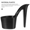 SUPVOX 4Pcs High Heel Shaped Planter: Unique Plastic Flower Pots