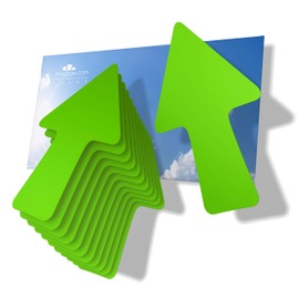 imaggge.com 12 Arrows - Apple Green - Traffic and Orientation Stickers - Indoor and Outdoor - Directions, Arrow Paths, Directions