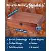 WE Games Shut-The-Box Board Game in Wooden Box with Dice