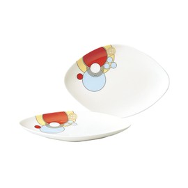 Noritake P97248/4614 Rhombic Plate (Pair), 7.9 inches (20 cm), Frank Lloyd Wright Imperial, 2 Pieces, Bone China