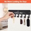FIPUTE Key Holder for Wall,Metal Key Hanger with 7 Hooks,Key