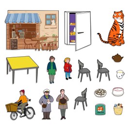 Thryvomniq Fairy Tales Felt Toys Preschool Kindergarten Storytelling Learning Activities Felt Board Stories Pieces Interactive Toys for Flannel Board