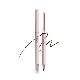 【Popular】Double Wick Eyeliner Tearbag Liner Waterproof Pencil Eyeliner Double Ended Eyeliner Pen, Natural Long Lasting Color, Waterproof Double Ended Eyeliner Pen (02# Brown)