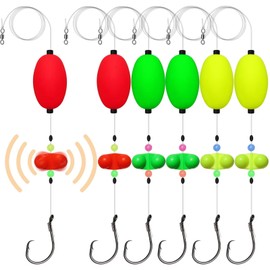 Dovesun Catfish Rigs Santee Rig Catfish Float Rigs Catfishing Tackle Oval Float-6/0Hook * 6PCS