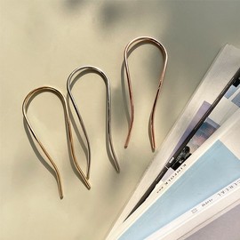 U-Pin Hair Stick Updo Hairpin Hair Stick 1-U-Pin-Gold 5ea