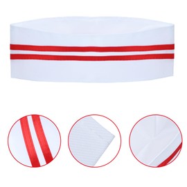 Kyson 1950s Waiter Costume Kit Vintage Carnival Circus Outfit Soda Jerk Ice Cream Hot Dog Man Costume With Hat Vest Bowtie (Set A)