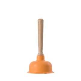 Buffalo - Premium Orange Cup Drain Plunger - Heavy Duty Unblocker - for Kitchen and Bathroom - 12cm