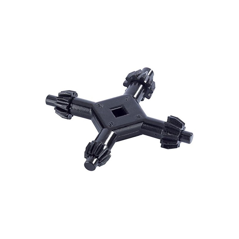 Draper 43862 4 Way Chuck Key, Black