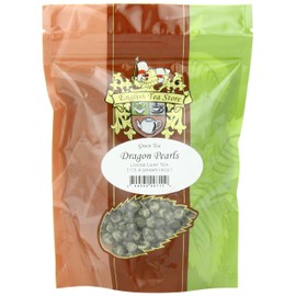 English Tea Store Loose Leaf, Dragon Pearls Green Tea Pouches, 4 Ounce