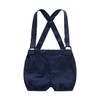 Baby Boys Gentleman Outfits Suits, Infant Short Sleeve Onesies+Bib Pants+Bow