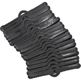 Plastic Grass Trimmer Blades, Grass Trimmer Replacement Blades, 135 mm Cordless Strimmer Blades, for Lawn, Garden, Orchard, Woods, or Pastoral, Cordless Lawn Mower Cutting (Black(50 Pack))