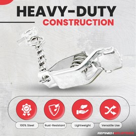 Heavy Duty Metal Glove Clip | Metal Glove Holder | Glove Clips for Work (8")