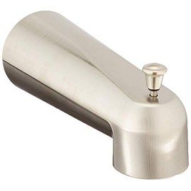 Moen Eva Replacement Tub Diverter Spout for Bathroom Shower Faucet with Slip Fit Connection, Brushed Nickel - Ideal for Water Delivery, 3853BN