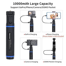 Newmowa 5200mAh Power Hand Grip for GoPro Hero 4/3+/3,Digital Camera and Smartphone