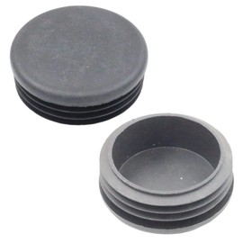 winova 4pcs Plastic Pipe End Cover Caps Protector Black Pipe End Caps