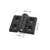 Sourcingmap Black 56mm x 45mm Reinforced Plastic Door Bearing Hinge