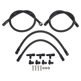 maXpeedingrods AN4 LS Coolant Crossover Steam Vent Kit, LS Stainless Coolant Crossover Steam Vent Kit Fit for LS Engines LS1 LS2 LS6 LM7