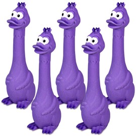 KrauzPet Dog Toys Squeaky, Funny Animal Interactive Latex Rubber Squeak Pet Toy Pack for Puppy Small Medium Breed Dogs