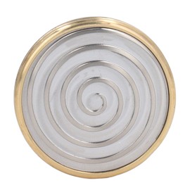 Desktop Fingertip Rotating Toy Metal Desk Finger Rotating Stress Relief Relaxation Decompression Toy for All Ages Copper Stainless Steel