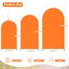 6FT Orange Arch Cover, Spandex Fitted Orange Wedding Arch Stand