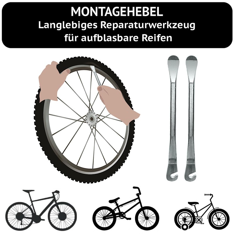14 x 1.75-2.125 AV 32 mm inner tube for bicycle