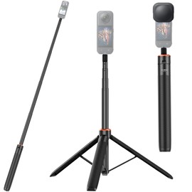 Accessory Set for Insta 360 X5/X4, 136 cm Extendable Selfie Stick Tripod + Lens Cap for Insta360 X5/X4