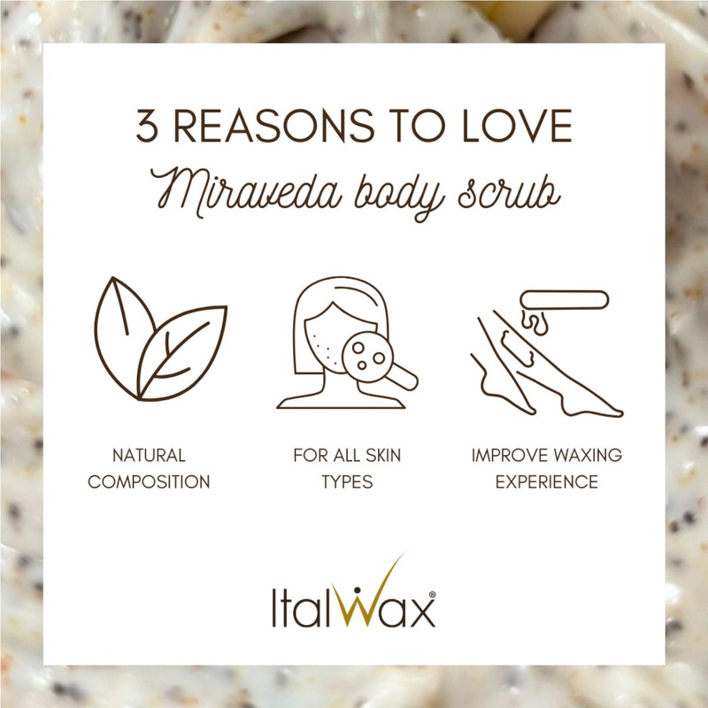 Miraveda by Italwax Almond Scrub - 250ml / 8.45fl.oz -