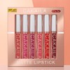 Sigaitwax Long-Lasting Matte Liquid Lipstick Set - 6 Waterproof Shades,
