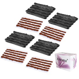 Xmomx 40 pcs for 4 Sizes Bike Tubeless Tire Repair Kit Strips Rope Refills Plugs 1.5 mm 3.5 mm Emergency Puncture Flat for Road Bikes Mountain Bikes
