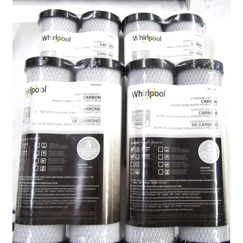 Whirlpool 8-Pack WHA2BF5 Whirlpool Standard Capacity Carbon Whole Home Water