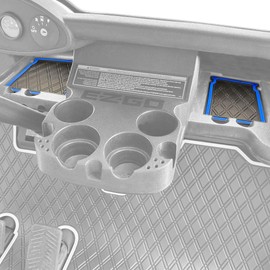 Xtreme Mats Dash Mats and Golf Cart Cubby Inserts for EZGO RXV - Blue Trim - Surface Protection for Golf Car Dash Areas