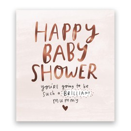 Pigment - The Happy News - Baby Shower Card - Can't wait to meet the mini you - SC Certified - Made in the UK - 160 x 176