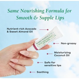Mario Badescu Moisturizing Acai and Vanilla Lip Balm for Dry Cracked Lips, Infused with Coconut Oil and Shea Butter, Ultra-Nourishing Lip Care Moisturizer for Soft, Smooth and Supple Lips, 0.35 Oz