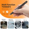 TOWOT Precision Tweezers, Pointed Tweezers for Electronics, Anti-static Stainless Steel