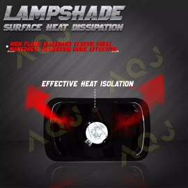 AQJ 5x7" 7x6 LED Headlight Hi-Lo DRL For Chevy El Camino 1978-1981 Classic LUV Truck