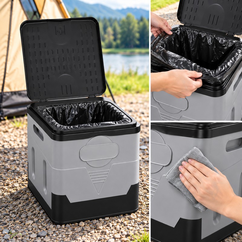Portable Folding Toilet for Camping & Car Travel – Compact