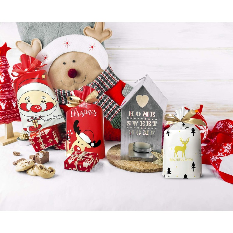 50 Pcs Christmas candy bag Christmas treat bags Candy Goodies
