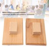 Musical Sand Block, Beech Wood Instrument with Sandpaperfor Music Teaching,