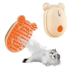 LUPAPA Steamy Cat Brush for Shedding, 3 In 1 Pet Steam Brush, Massage Cleaning Brush for Removing Loose Hair and Knots from Cats or Dogs, Suitable for Multiple Coat Types