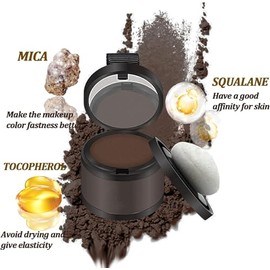Hairline Sombra en Polvo, Raíz en polvo para el Cabello, Cubre Rápidamente el Contorno del Cabello Sombra, Polvo para Contorno Cabello a Prueba de Sud