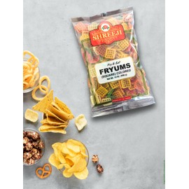 Shreeji Squared Fryums 400g (14 Oz) *Fry & Eat*