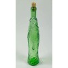 Vintage Decanter Fish Shaped Glass 13" Green Italian Wine Bottle